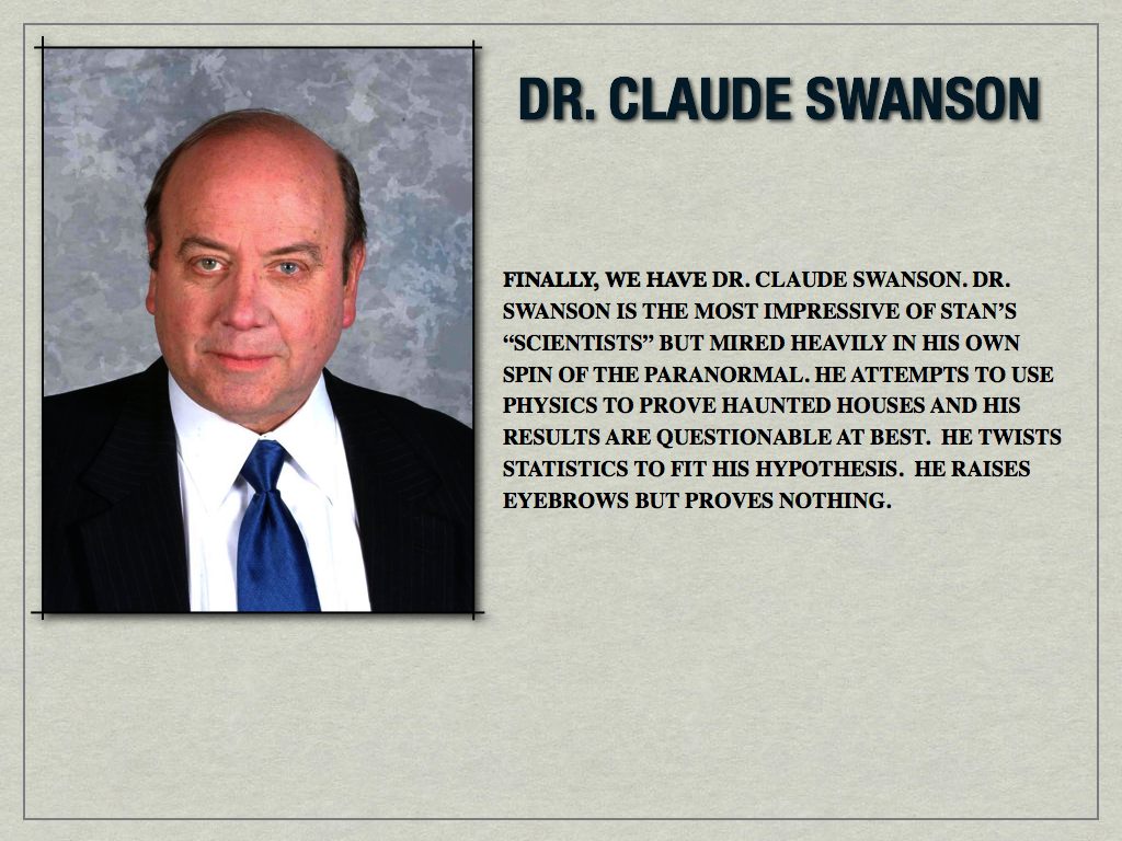 Dr. Claude Swanson - Denver Extraterrestrial Affairs Commission