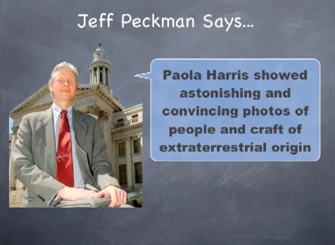 Claims from Jeff Peckman in support of the Denver Extraterrestrial Affairs Commission