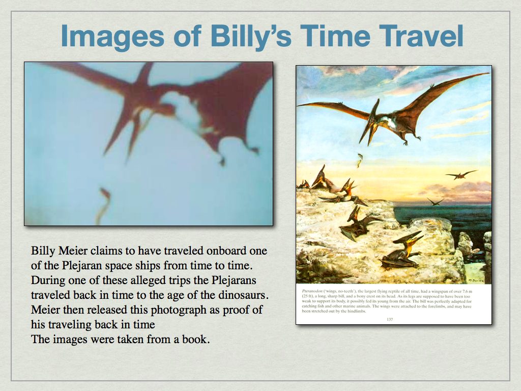 Billy Meier Fake time travel photo - Denver Extraterrestrial Affairs Commission