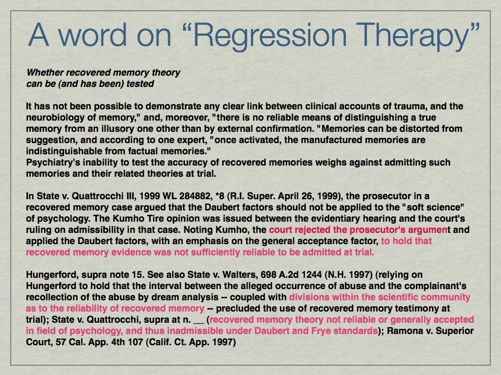 Hypnotic Regression Therapy, the facts - Denver Extraterrestrial Affairs Commission