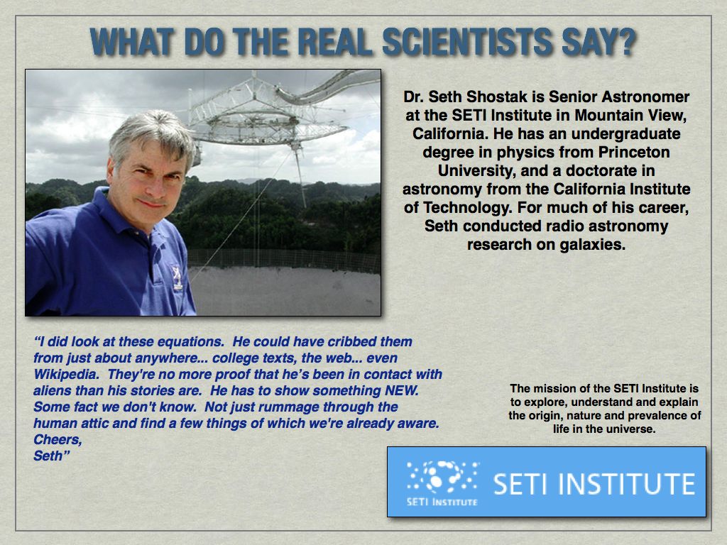 Seth Shostak of SETI