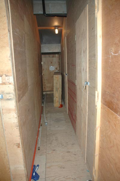 Attic hallway
                  in Platte Canyon High School
