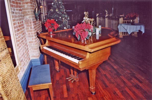 Piano on the second floor of Matties